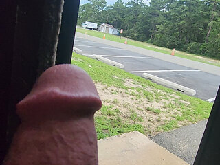 pissing outside