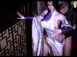 Asian BBW Hentai 3D Animation - Big Booty Prophecy Sex with Cumshot