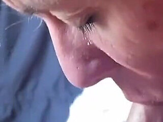 Spanish MILF Blowjob, Cum in Mouth