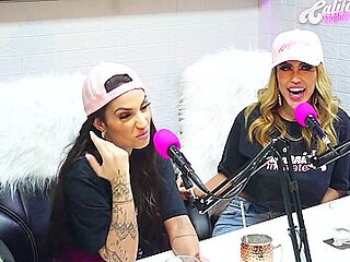 Flavia Oliver Performs Oral Sex On Natasha Steffens During The Recording Of The California Podcast