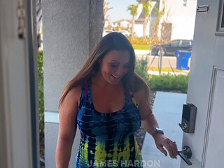 Brunette Craves BBC Interracial Creampie