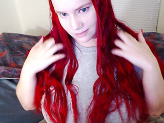 Brushing My Long Red Hair