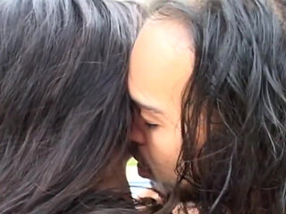 Sultry Brunette Babe's Intense Poolside Hardcore Romp