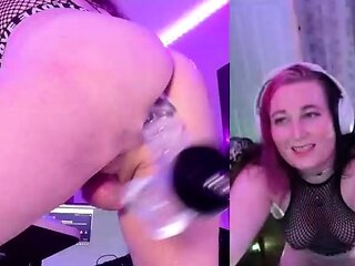 Ladyboy Masturbation Fun with Big Toys