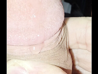 Playing with my Dick and Eating my pre Cum
