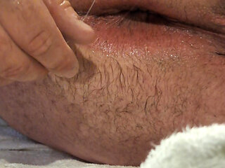 Anal stretching ball play and fisting