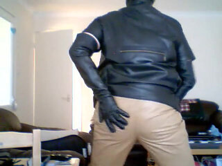 Cumming on my leather