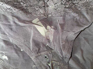 Cum on wife's panties 26