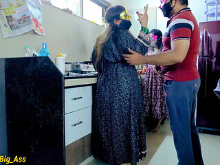 Hot Foursome Sex in the Kitchen