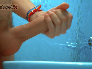 Got Blueballs During a Hot Date. Massive Discreet Cum at His Bathroom