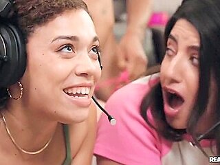 Sex Orgy With Horny Gamer Girls Willow Ryder And Sarah Arabic