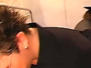 Nasty Slut Gets Face and Pussy Drenched by the Whole Crew