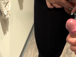 Having Fun in a Clothing Store - Dirty Action with a Blonde Girl