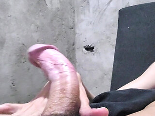 I stay home alone and I take the opportunity to pull it