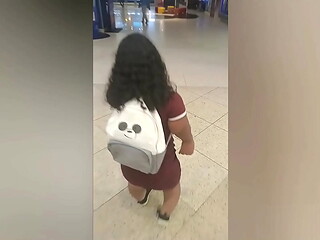 dwarf woman masturbating at the mall