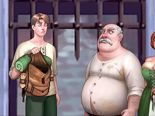 Wild porn game with some roleplay and big boobs action