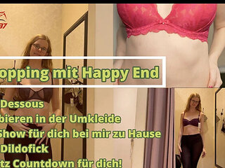 Skinny German Teen Bikergirl_97 Fucking Dildo in Shopping Mall - Amateur Blonde Solo Masturbation