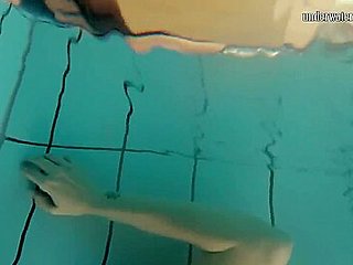 Loris Licicia Bouncing Her Tits Underwater