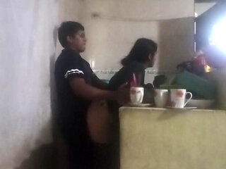 Maid Fucked in the Kitchen (my Wife Almost Found Us Out)