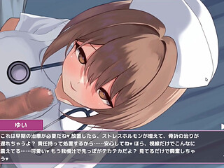 Hentai Game - Naughty Nurse Gets Her Tits Out for a Paizuri - Sakusei Shinsatsu