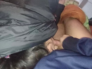 I'm sick in bed and my boyfriend fucks me in the mouth to give me his cum to get better