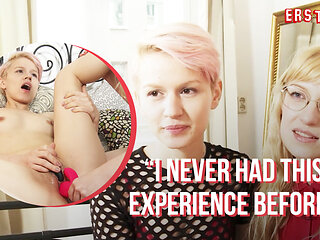 Ersties - Hot Polish Blonde Natalia Spoils Cute Babe Vicky With Her Tongue & Toys