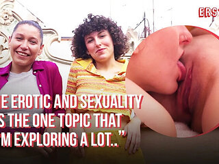 German amateur lesbians Anna F and Nina A hardcore pussy eating with loud cumming yell in HD