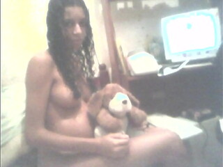 Jade with toy at her boyfriend'_s house