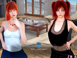 Hot threeway in a sexy dress with Misskitty2k in anime style