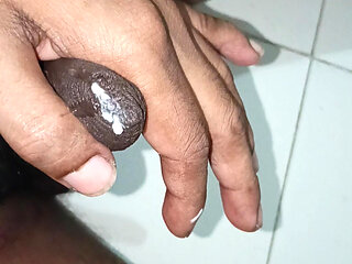 Hot gay creamy white masturbation