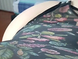 Horny Neighbor Stuffs My Ass with His Cock and Then with His Milk