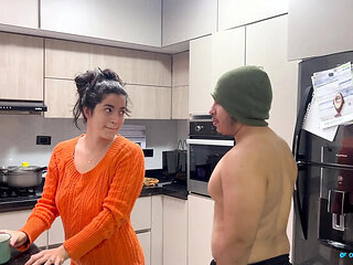 NamiQsein Surprises Horny Latina Wife With Huge Cock - Rough Hardcore Blowjob & Squirting