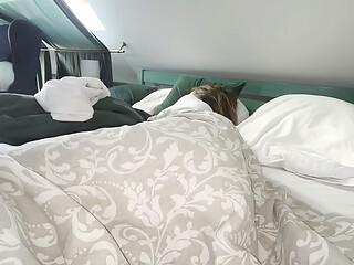 This hot bitch is sleeping tight after long party night and I didnt resist the urge to check up on her pussy