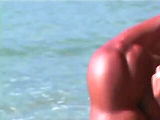 Hot and amazing handsome guys on the sun in the fire action