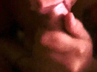 Homemade Amateur Latina Slurping Dick and Licking Ass