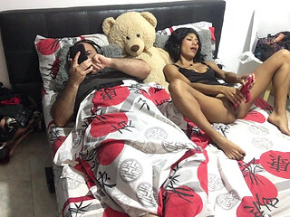 I squat my pussy in front of my stepfather.