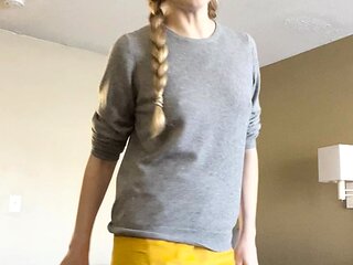 Lovely Blonde With Tight Pussy Masturbate Solo