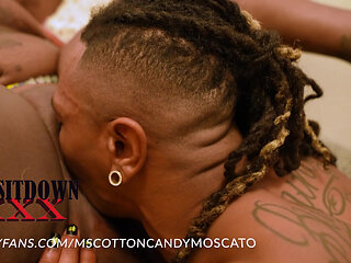 Ebony BBW Fucks Big Fick Dread Head