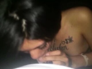 Latina tattooed Happy Creampie