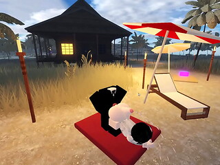 cumming on this girls ass in roblox condo