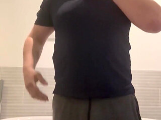 Horny Man in the Bathroom