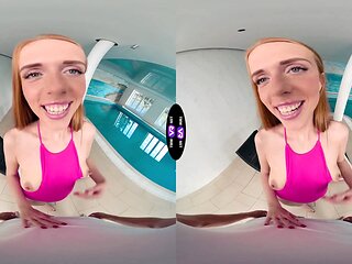 Crazy Holly Molly seduces stranger at luxury motel pool - teenmegaworld