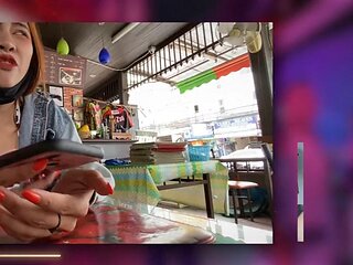 JohnTronX - Redhead Asian babe let me fuck her shaved pussy and creampie her in POV: Porn