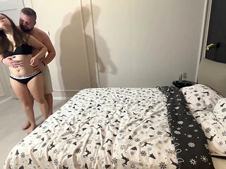 amateur MILF pounded hard gets a load in her mouth