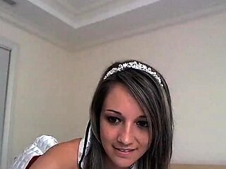 Amateur striptease and Solo masturbation