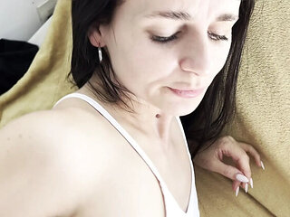 Amateur Brunette Kate Rich Takes First Time Anal in Doggy Style - POV Creampie Fuck