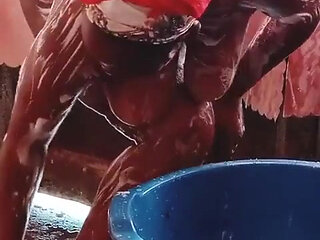 Sugarmommy Bathing After Getting Fucked 6 Rounds