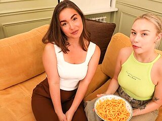 Emotional Hazel Grace and Sara Bork - oral action - Young Lesbian Lovers