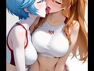 Asuka calienta antes de entrar al Eva 02
