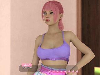 Romantic kiss with big natural tits in Russian